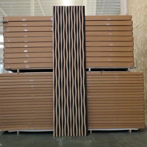 Tùy Chỉnh Akupanel Thiết Kế Hiện Đại Bằng Gỗ Slat Âm Thanh Âm Thanh Bằng Chứng Tấm Cho Khách Sạn Veneer Kết Thúc Tấm Tường - Product Image 5