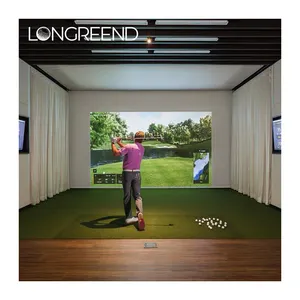 LONGREEND室内高尔夫模拟器进口高速摄像机逼真3D图片模拟高尔夫器材
