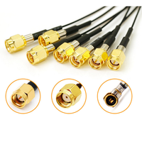 Câble coaxial RF personnalisé avec connecteurs SMA, SMB, SSMA, TNC, BNC, UHF, N et F, 50Ω/75Ω RG174 RG58 RG59 RG213, câble de raccordement