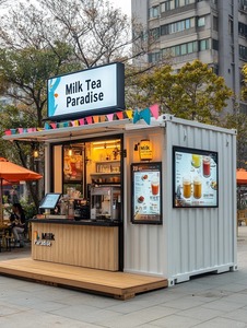 Precio barato contenedor bar cabina cafetería Tienda Móvil cocina contenedor 10 pies 20 pies 40 pies restaurante contenedor casa cabina - Product Image 3