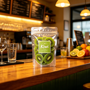 Tranches de kiwi séchées naturelles, douces, moelleuses et croquantes, emballées sous vide, collation de fruits, marque privée OEM, saines, 100% kiwi, prix d'usine - Product Image 2