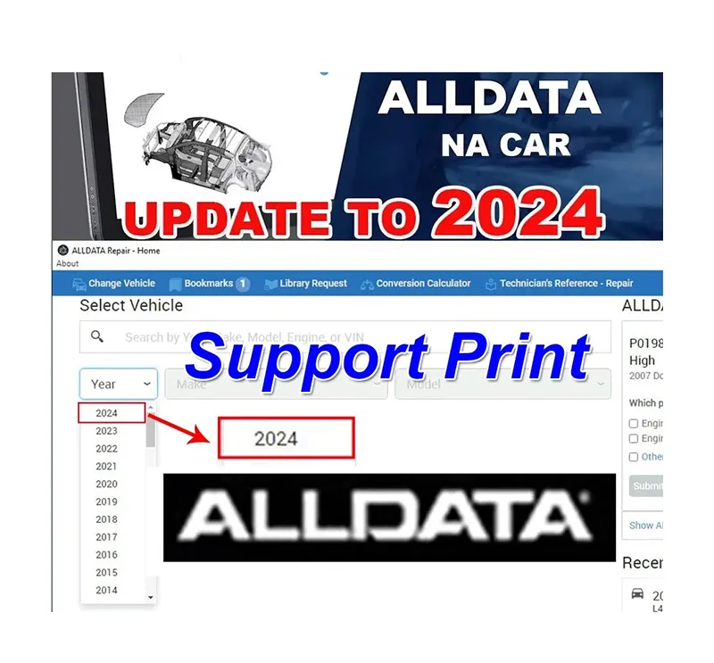 車のトラックのための1年間2024 Alldataオンラインアカウントすべてのデータ自動車修理ソフトウェア