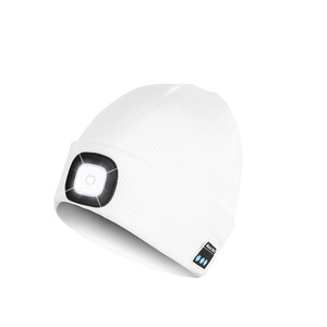 Chapeau d'hiver en tricot <span class=keywords><strong>avec</strong></span> écouteurs <span class=keywords><strong>Bluetooth</strong></span> lumineux, lumière LED, lumineux, pour la randonnée en montagne, musique mains libres, chapeau <span class=keywords><strong>avec</strong></span> écouteurs - Product Image 3
