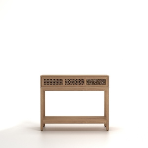 Mesa Consola Moderna con Acabado de Madera y Almacenamiento para Pasillo y Entrada - Product Image 1
