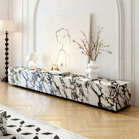 Mobilier salon décoration moderne table console marbre table tv luxe table tv moderne