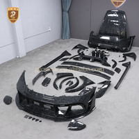 Kit de Carrocería de Fibra de Carbono Estilo MSY 2019-2024 para Porsche 911 992 Turbo S, Parachoques Delantero, Difusor Trasero, Rejillas de Ventilación de Guardabarros, Alerón Trasero