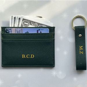 Nueva Cartera Delgada Unisex de PU Saffiano con Anillo para Llaves, Tarjetero, Logotipo Personalizado, Tarjeta de Visita, Juego de Caja de Regalo Perfecto para Viajes - Product Image 3