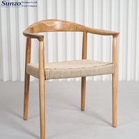 Chaise de salle à manger empilable moderne en bois massif naturel, durable, pour extérieur, maison, bureau, restaurant, café, Silla De Boda