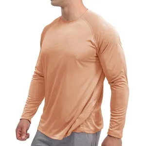新款设计夏季休闲UPF50 + 长袖徒步跑步钓鱼衬衫男士透气快干t恤