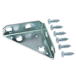 Support en métal en zinc Joint de renfort d'angle en métal en acier Support à angle droit en métal enduit de zinc "L" Supports d'angle en métal à angle droit - Product Image 3