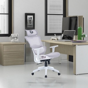 Chaise de bureau pivotante réglable et pivotante, chaise de bureau ergonomique à dossier haut, en maille élégante - Product Image 3