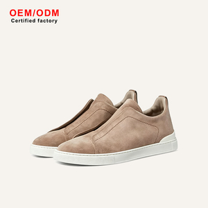 Chaussures décontractées pour hommes en daim de vache à finition brillante, légères, imperméables, respirantes et confortables pour le bureau et les occasions professionnelles - Product Image 1