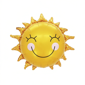 Globo metálico con diseño de cara de sol para fiesta, decoración de fiesta de 67x68 cm, para cumpleaños, graduación, celebración de días festivos - Product Image 1