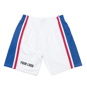 Pantalons de sport classiques de haute qualité, en maille polyester, impression par transfert thermique, shorts de basket-ball légers, pantalons d'exercice - Product Image 1