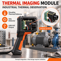 Module de caméra thermique compacte 256x192 à capteur VOx non refroidi 12 µm LWIR avec interfaces USB UVC MIPI UART CVBS pour intégration industrielle