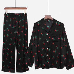 Korean Women Pijamas Short Sleeve Sleepwear Plus Size <strong>Piyama</strong> Luxury 2 Pce Silk <strong>Pyjamas</strong> Sexy Satin Pajama Sets PJ Set - Product Image 5