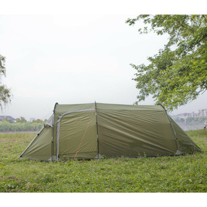 Tente tunnel de camping 4 personnes, ultralégère, imperméable, à double paroi, pour toutes les saisons, avec sac de transport - Product Image 3