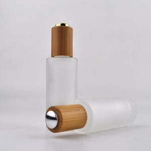 Flacons compte-gouttes en verre à épaulement plat à bouton-poussoir <span class=keywords><strong>de</strong></span> 15ml 30ml 50ml 100ml pour huile essentielle, sérum et huile capillaire pour cosmétiques - Product Image 3