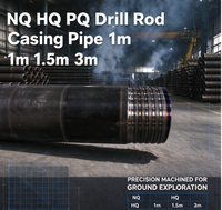 Pipa Bor Baja Karbon BQ NQ HQ PQ 1m-3m, Pipa Casing, Peralatan Pengeboran Tambang Bijih, Rig Pengeboran Tambang Batubara CMEC
