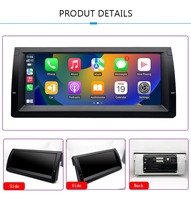 Système autoradio Android 15 double DIN 10,25 pouces pour BMW X5 E38 1996-2004 E39 E53 1995-2002 DSP Wifi 4G LTE Écran Autostereo