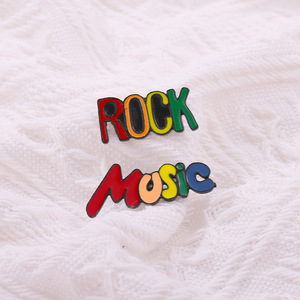 Fashion Music Series alfabeto spilla per chitarra zaino per cartoni animati camicetta spilla per Badge accessorio per abbigliamento Unisex decorazione regalo per bambini - Product Image 5