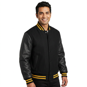 Chaqueta Varsity para Hombre 2026, Estilo Deportivo, Cálida y Cómoda, Ideal para la Universidad, Chaqueta de Béisbol Universitaria para Hombre - Product Image 1