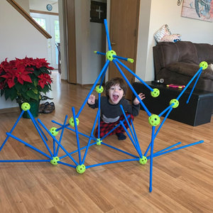 SUNNUO Kit di Costruzione Fortini Fai-da-Te <span class=keywords><strong>per</strong></span> <span class=keywords><strong>Bambini</strong></span>, Giocattoli Educativi STEM, Set da 100 Pezzi - Product Image 5