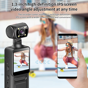 2025 mặt hàng mới 180 độ xoay ống kính mini bỏ túi chống rung 4G vlog máy ảnh 4K máy ảnh thể thao để chụp ảnh - Product Image 4
