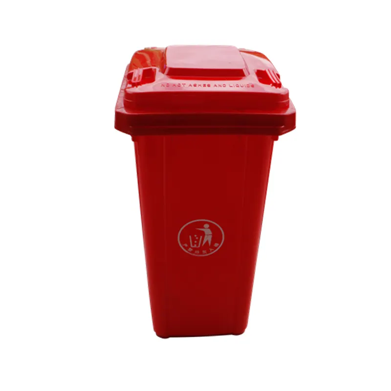 Высокое качество зеленый 120 литр переработанный пластиковый мусорный бак прямоугольный мусорный контейнер для мусора
