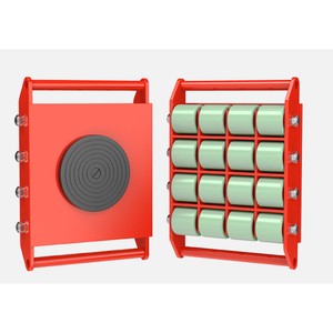 Chariots de manutention industriels pour charges lourdes avec roulettes en polyuréthane - Product Image 6