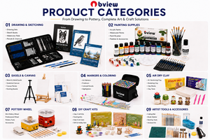 Bview Art <span class=keywords><strong>Crayon</strong></span> arc-en-ciel en bois <span class=keywords><strong>noir</strong></span> 7 couleurs de base plomb de couleur arc-en-ciel noyau multicolore créatif - Product Image 4