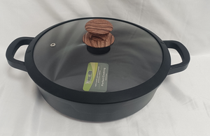 Juego de utensilios de cocina antiadherentes de aluminio fundido a presión con tapa de silicona y mango con textura de madera, fabricado en China, gran venta, suministro directo de fábrica - Product Image 4