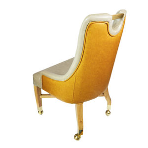 ตัวแทนจำหน่ายวีไอพี/ผู้เล่นเกมเก้าอี้หนักหรูหราคาสิโนเก้าอี้นวมสแตนเลสล้อเก้าอี้โป๊กเกอร์ล้อ - Product Image 5