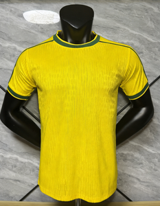 Camisetas de Fútbol de Manga Corta para Hombre y Mujer, Transpirables, Antibacterianas, de Secado Rápido, para Verano 2026, Brasil, 100% Poliéster, Personalizables - Product Image 1