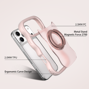 <span class=keywords><strong>Coque</strong></span> de protection magnétique ondulée populaire SW avec support magnétique <span class=keywords><strong>Force</strong></span> 2700 pour iPhone 13 14 15 16 17 - Product Image 5