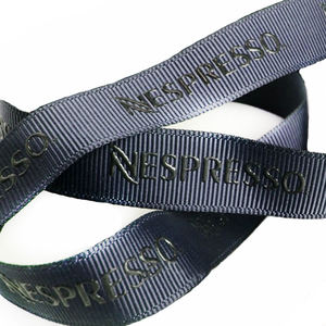 사용자 정의 로고 인쇄 유선 가장자리 벨벳 크리스마스 트리 로그 랭 리본 리본 롤 웨딩 선물 장식 - Product Image 1