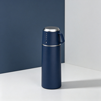 Gaya Baru 350Ml/12Oz Botol Air Kosong Stainless Steel dengan Cangkir Dinding Ganda Terisolasi Termos Bebas BPA Vacuum Flask Portabel
