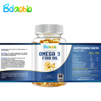 Capsules d'huile de poisson oméga 3 DHA et vitamines, 1000 mg, complément alimentaire à base de plantes, marque privée OEM