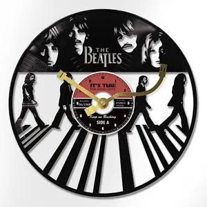 Wholesale Beajies Music Themed Art Home Wall Decorations Vinyl Record Wall Clock For Fans