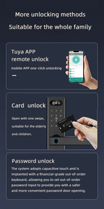 Poignée de porte intelligente sans clé avec lecteur d'empreintes digitales, serrure électronique à clavier, serrure à mot de passe, serrure intelligente avec caméra - Product Image 4