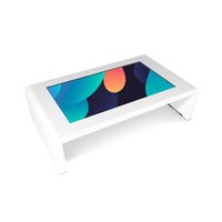 Nouveau 65 pouces moderne restaurant médias table mult fonction intelligent kiosque publicitaire écran tactile menu affichage table tactile