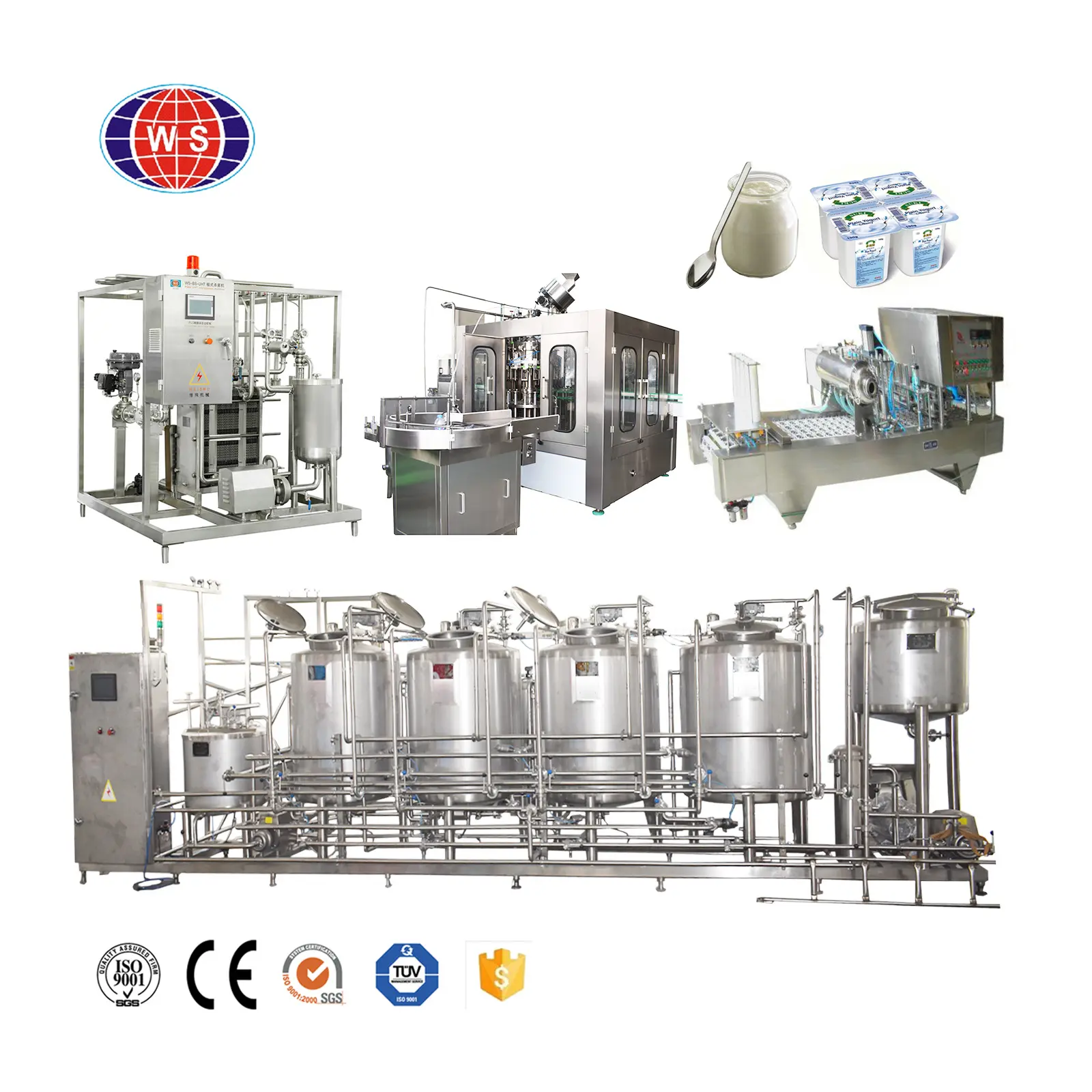 Équipement de Production de yaourt de haute qualité, Machine de fabrication de yaourt grec