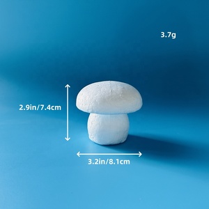 Figurine de <span class=keywords><strong>champignon</strong></span> en mousse polystyrène blanc non fini, non peinte, pour la peinture, forme de Pâques - Product Image 4