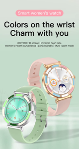 Phụ Nữ Thông Minh Đồng Hồ 1.27Inch Màn Hình Sức Khỏe Của Phụ Nữ Nhịp Tim Giấc Ngủ Giám Sát Reloj Smartwatch Bt Cuộc Gọi Tin Nhắn Phụ Nữ - Product Image 5