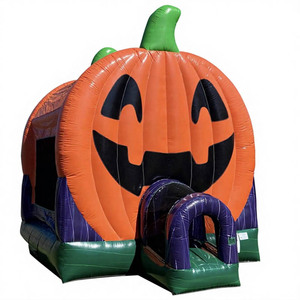 Castillo Inflable <span class=keywords><strong>de</strong></span> Calabaza con Tobogán Doble, Brincolín Inflable <span class=keywords><strong>de</strong></span> Calabaza <span class=keywords><strong>de</strong></span> <span class=keywords><strong>Halloween</strong></span>, Tobogán Acuático y Seco Combinado - Product Image 6