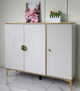 Zapatero moderno de 4 niveles, mueble de salón para apartamento, estantería para zapatos, armario para zapatos de MDF - Product Image 3
