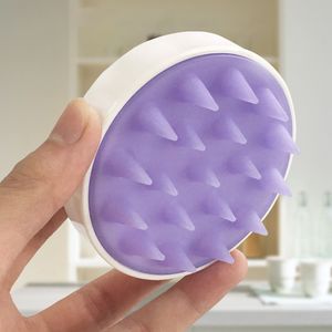 Cepillo de Masaje para Cuero Cabelludo Profesional, Iónico, de Silicona y Nailon, Impermeable, para Limpieza, Cepillo para Champú, Peine para Lavar el Cabello en la Ducha, para Cabello Seco - Product Image 4
