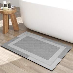 Diatomite <strong>Bath</strong> <strong>Mat</strong> - Absorbent Quick-Dry Non-Slip Floor Rug for Bathroom, Easy-Clean Home Toilet Pad - Product Image 3
