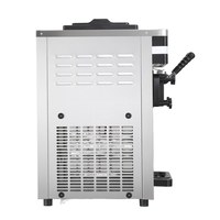 Machine à glace molle à trois saveurs et double bac en acier inoxydable pour table de comptoir