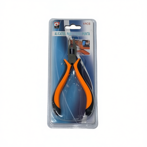 MNJ Pliers 1Pcs For Electrician Use With Orange Handle 12Pcs Box Pack - Product Image 1